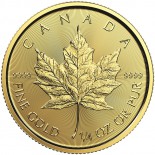 1/4 Ounce Gold Canadian Maple (Random Year)