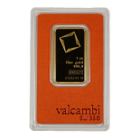 1 Ounce Gold Valcambi Bar w/ Assay 