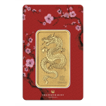 1 Ounce Perth Mint Gold Lunar Dragon Bar