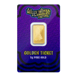 5 GRAM GOLD PAMP WILLY WONKA GOLDEN TICKET BAR
